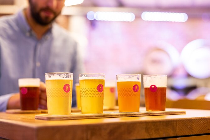 Beer Tasting Tour in Brussels - What you actually get: four 15 cl pours and a brewery story