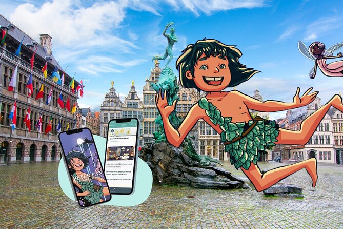 Children's escape game in the city of Antwerp - Peter Pan - Puzzle stations at Antwerp sights: what to expect on the ground