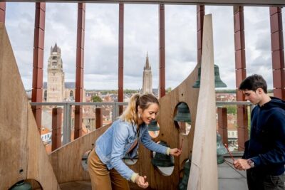 Concertgebouw Circuit with panoramic view over Bruges - Stop 1 at the heart of the building: the visitors’ trail and sound installations