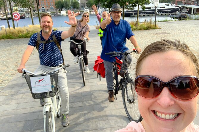 Guided Bike Tour: 2 Hours Highlights of Antwerp - Het Steen outside views: river photos with a story behind them