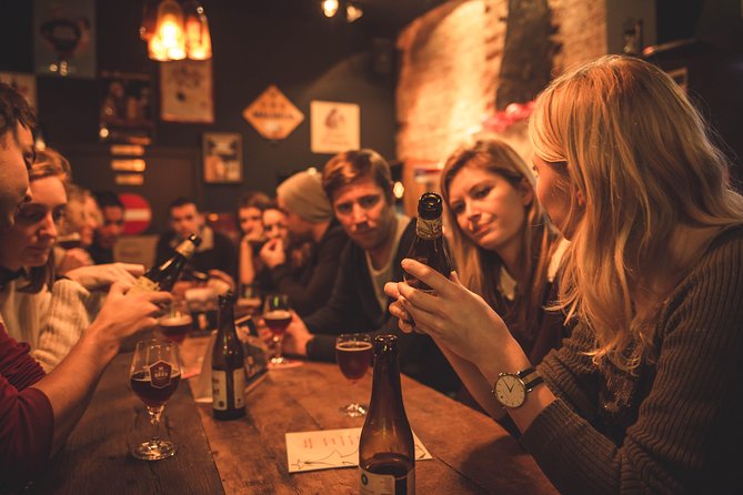 Private: Discover Bruges beers & brewery with chocolate pairing by a young local - ’t Brugs Beertje: 300 beers on site, and a guided style sampler