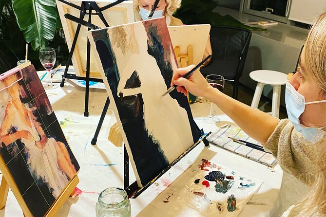 Wine and Painting Workshop Experience in Brussels - Photo Reference Guidance: You Paint What You See, Not What You Wish